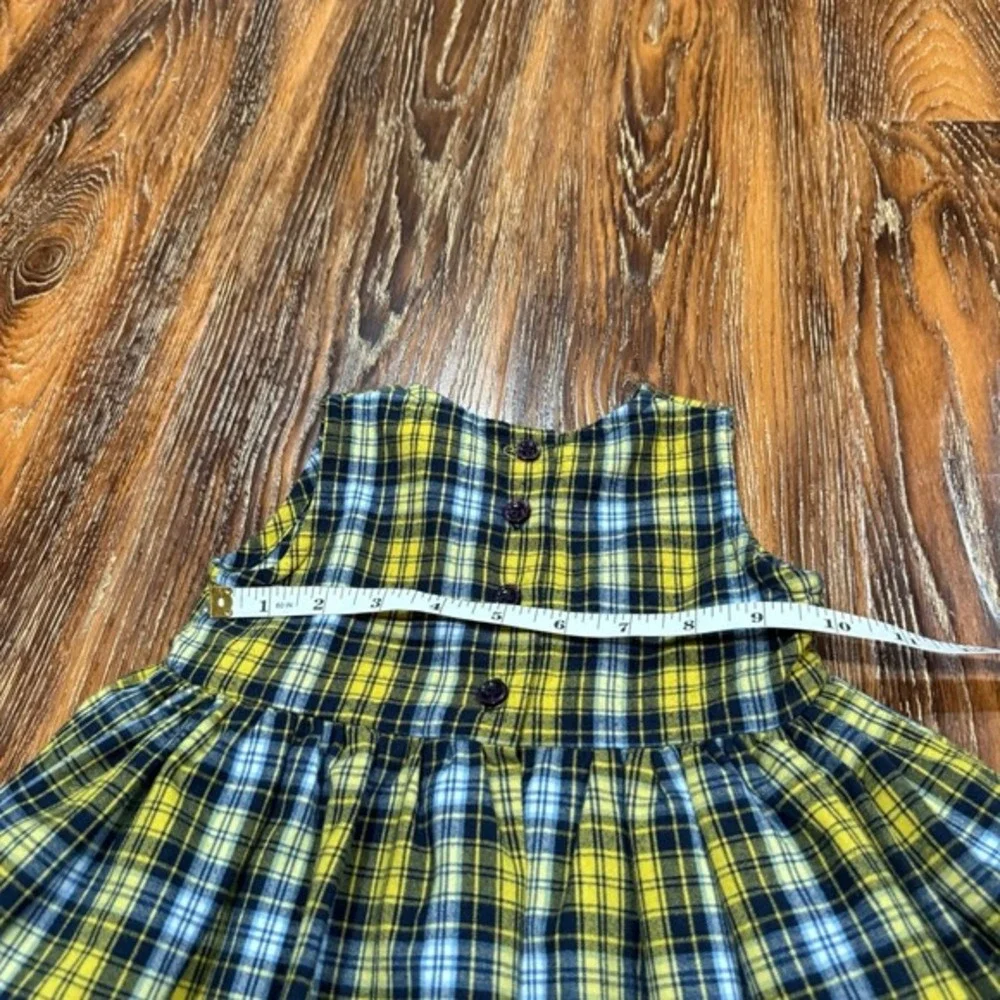 VTG OshKosh B'gosh & Childrens Place Plaid‎ Dress Bundle Red Yellow Girls 18-24M